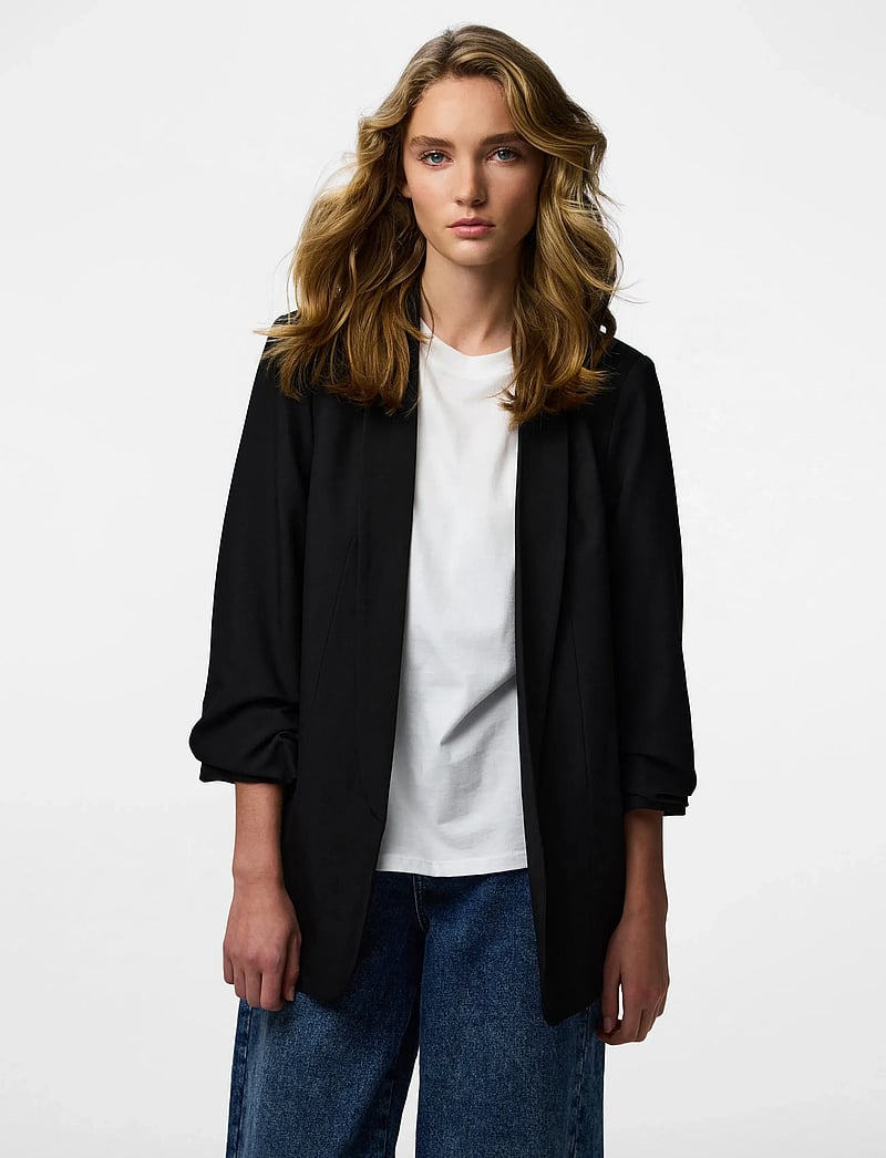 Pieces - PCBOSELLA 3/4 BLAZER NOOS BC - enkelknäppta kavajer - black - 5