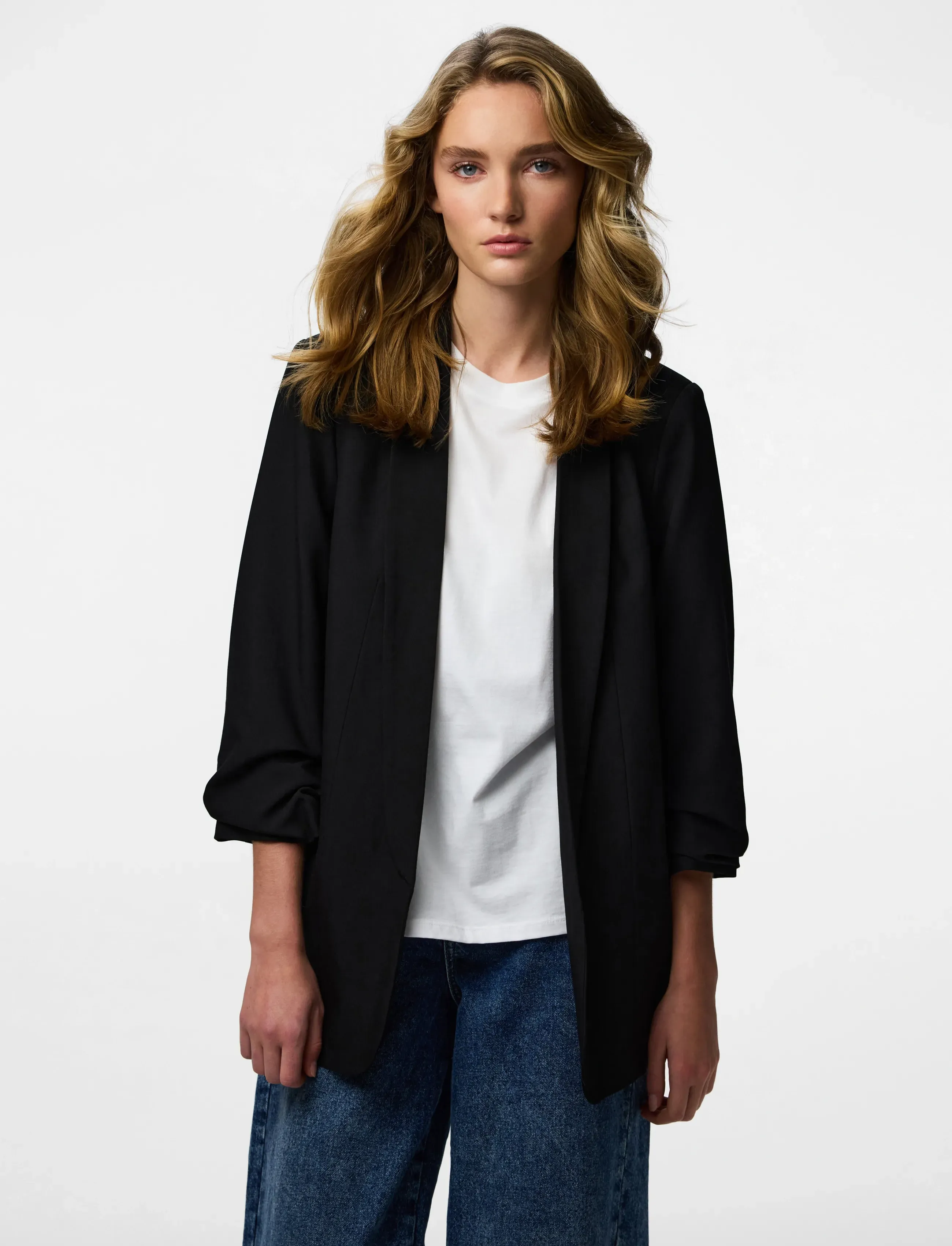 Pieces - PCBOSELLA 3/4 BLAZER NOOS BC - blazers met één knopenrij - black - 5