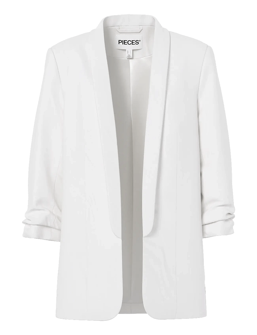 Pieces - PCBOSELLA 3/4 BLAZER NOOS BC - enkeltradede blazere - cloud dancer - 1