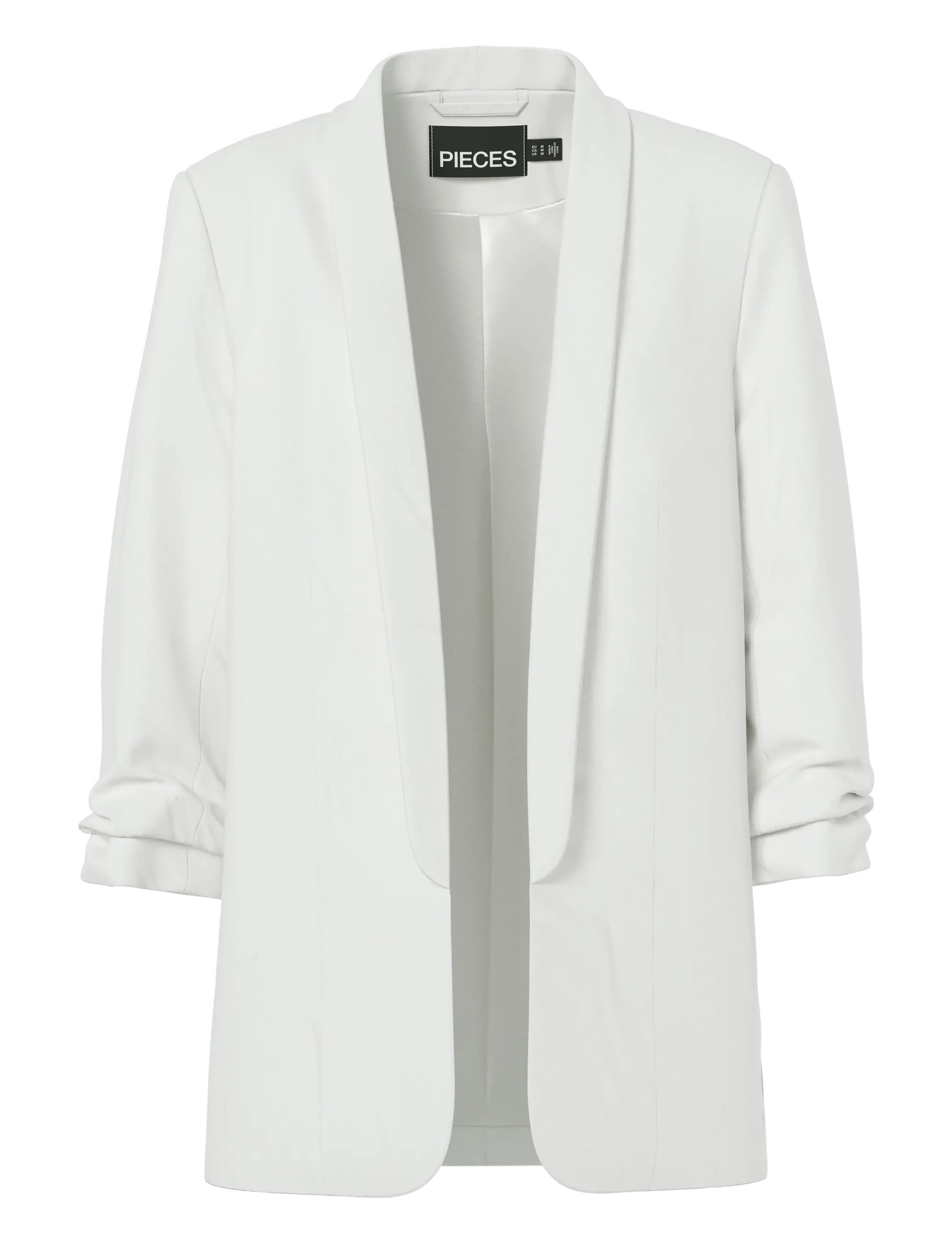 Pieces PCBOSELLA 3/4 BLAZER NOOS BC - Pintsakud - CLOUD DANCER / white