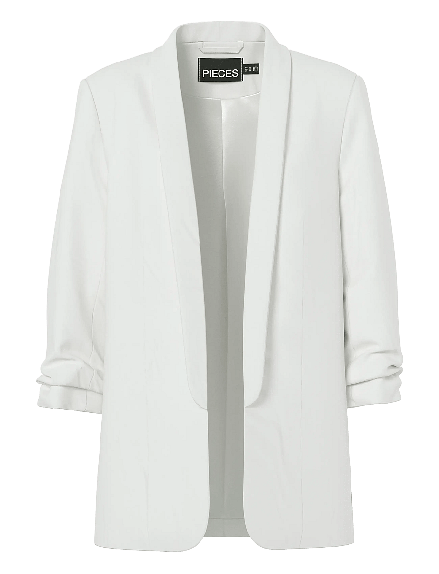 Pieces - PCBOSELLA 3/4 BLAZER NOOS BC - einreihige blazer - cloud dancer - 1