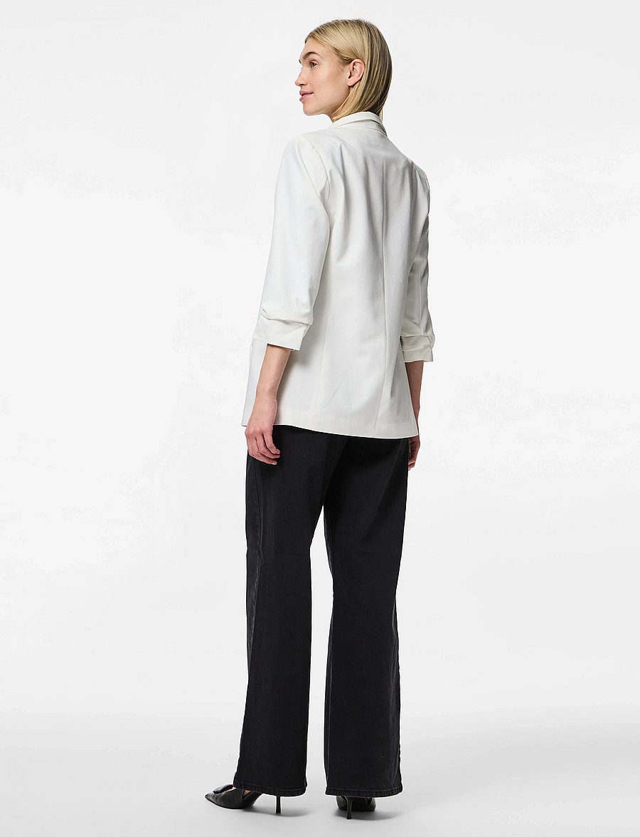 Pieces - PCBOSELLA 3/4 BLAZER NOOS BC - einreihige blazer - cloud dancer - 3