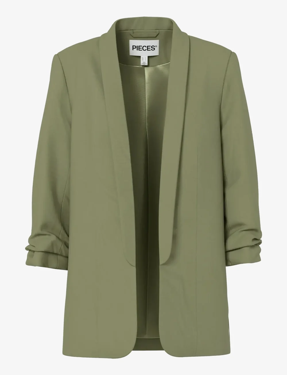 Pieces - PCBOSELLA 3/4 BLAZER NOOS BC - enkeltspente blazere - deep lichen green - 1