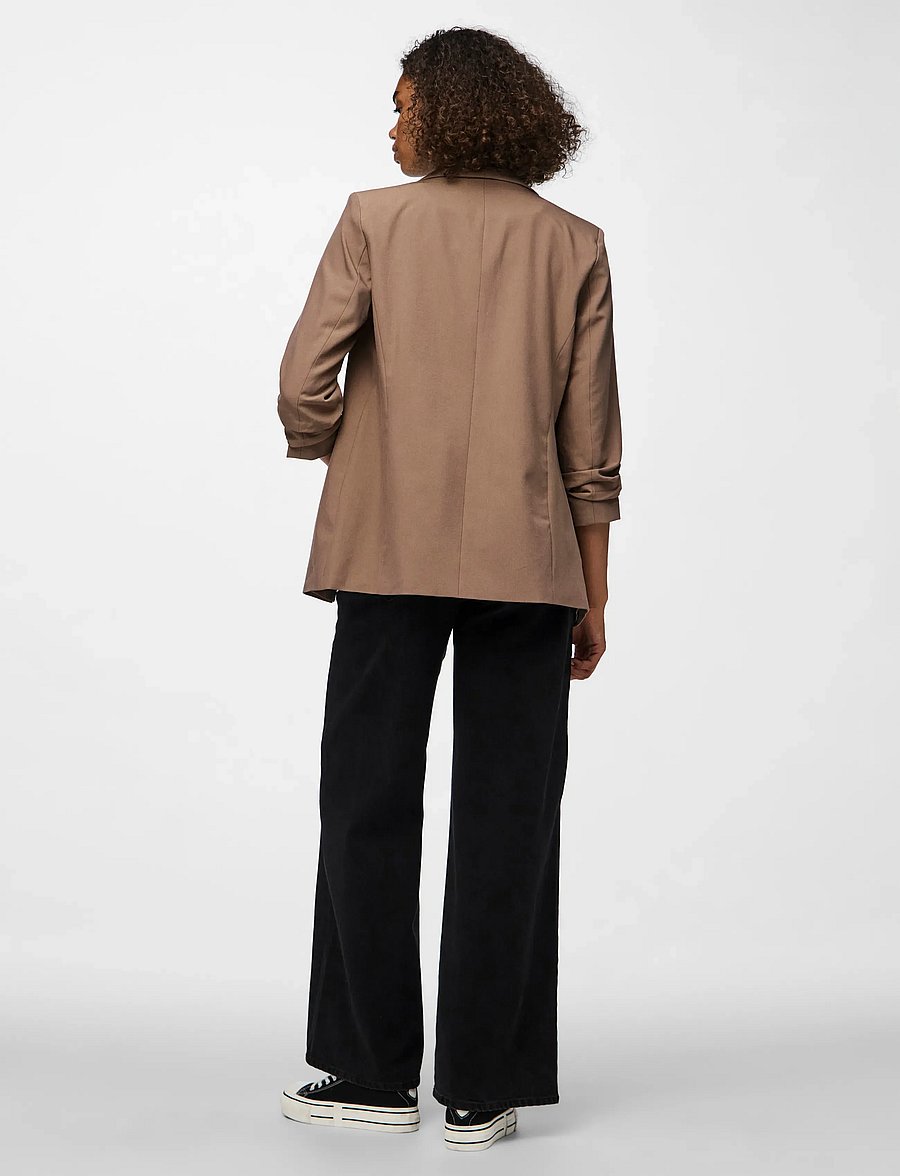 Pieces - PCBOSELLA 3/4 BLAZER NOOS BC - enkelknäppta kavajer - fossil - 3