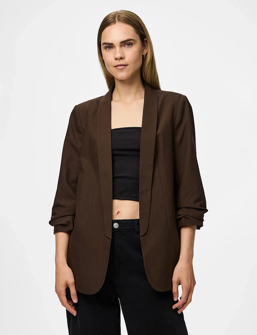Pieces - PCBOSELLA 3/4 BLAZER NOOS BC - blazers met één knopenrij - hot fudge - 0
