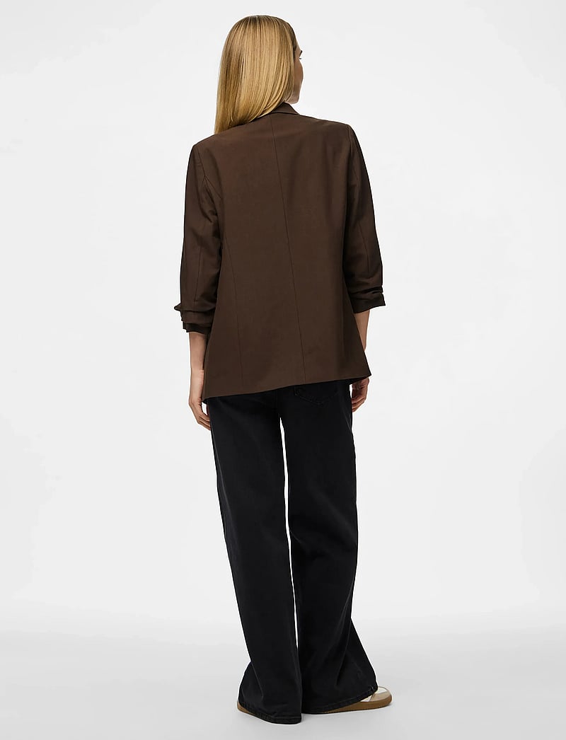 Pieces - PCBOSELLA 3/4 BLAZER NOOS BC - enkeltradede blazere - hot fudge - 3
