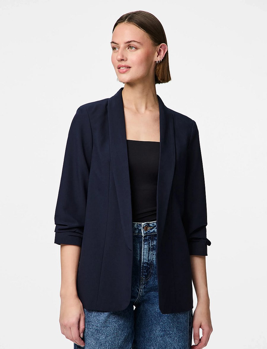 Pieces - PCBOSELLA 3/4 BLAZER NOOS BC - einreihige blazer - night sky - 0