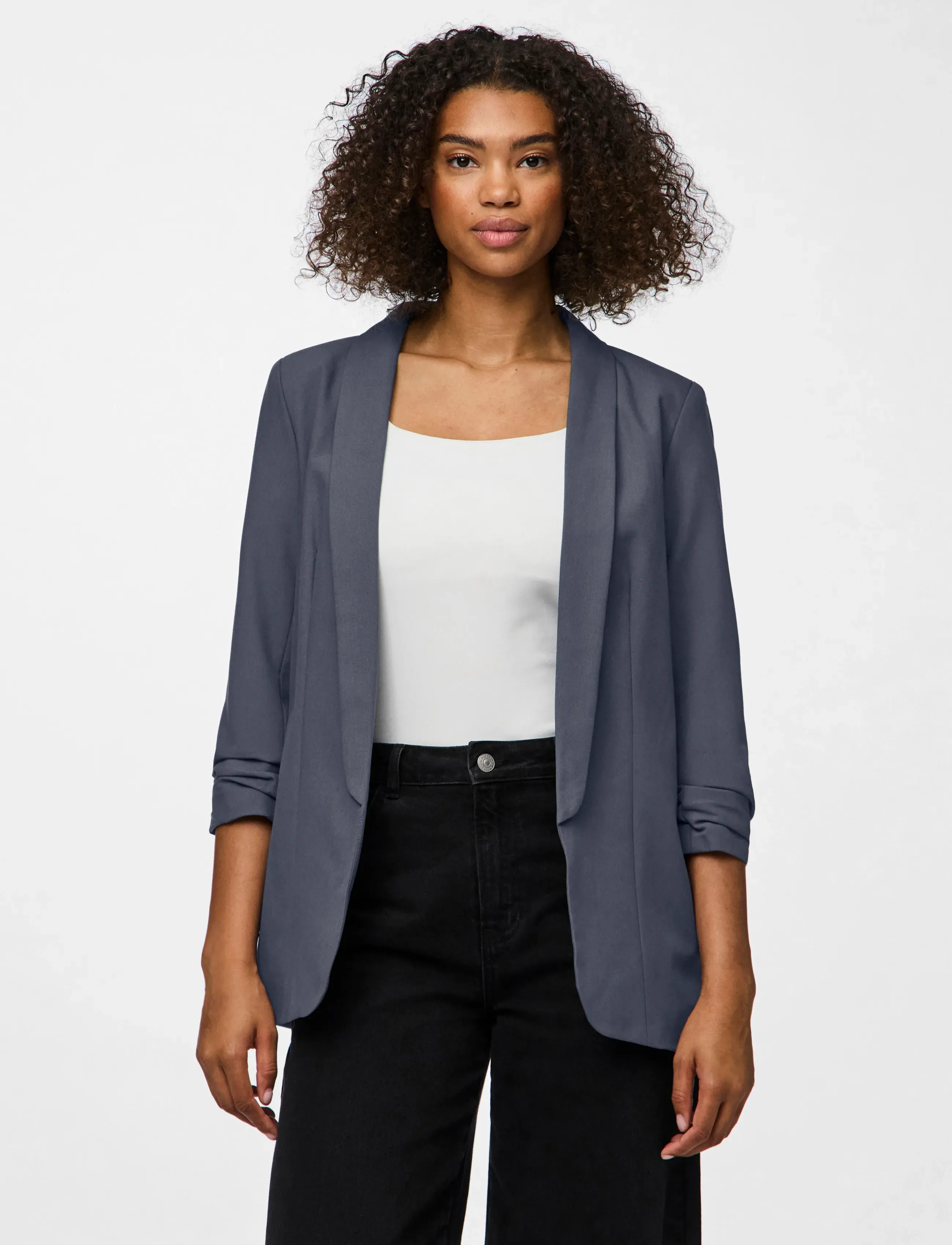 Pieces PCBOSELLA 3/4 BLAZER NOOS BC - Pieces - OMBRE BLUE / navy
