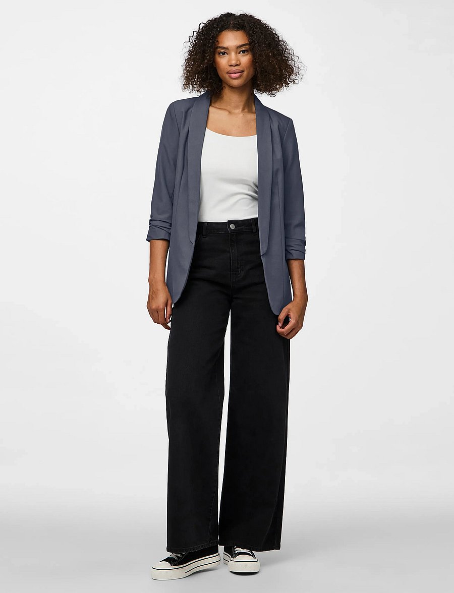 Pieces - PCBOSELLA 3/4 BLAZER NOOS BC - einreihige blazer - ombre blue - 4