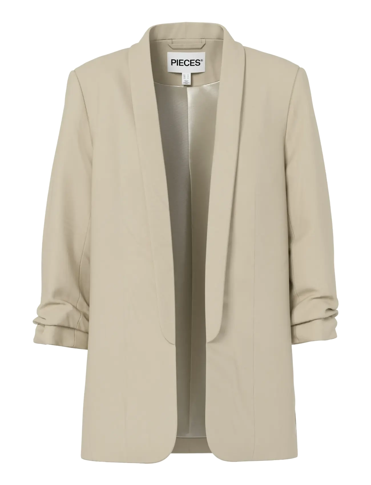 Pieces PCBOSELLA 3/4 BLAZER NOOS BC - Pintsakud - WHITE PEPPER / beige