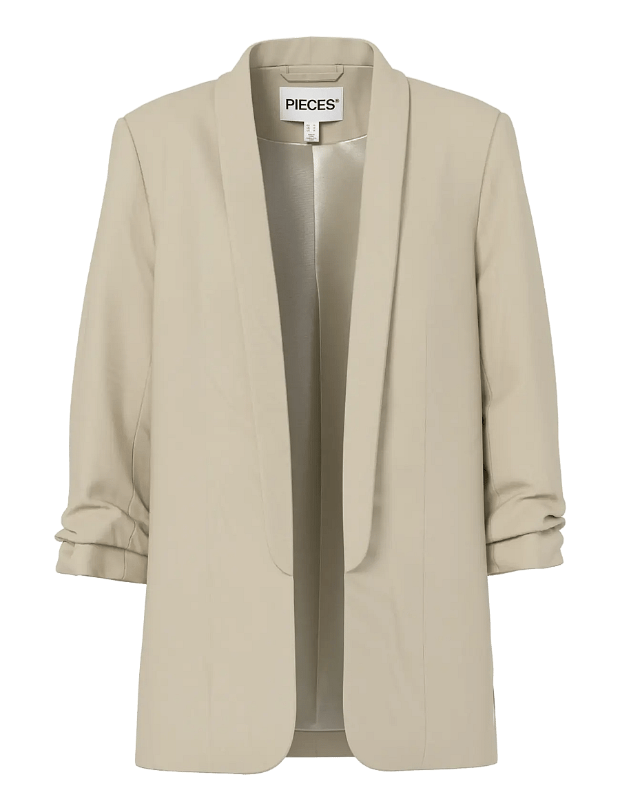 Pieces - PCBOSELLA 3/4 BLAZER NOOS BC - enkelknäppta kavajer - white pepper - 1