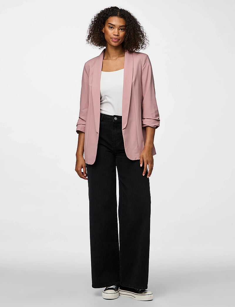 Pieces - PCBOSELLA 3/4 BLAZER NOOS BC - enkeltradede blazere - woodrose - 4