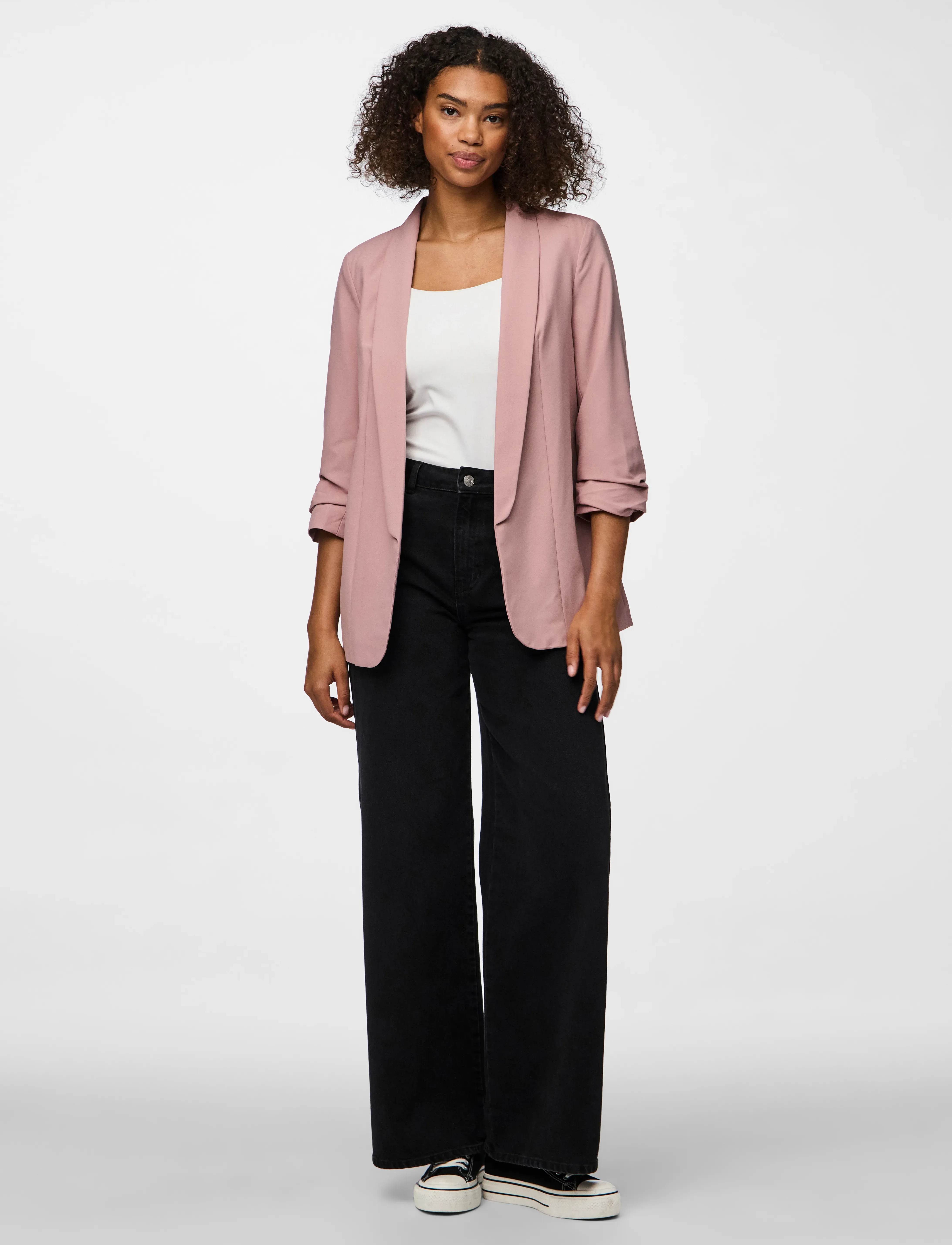 Pieces - PCBOSELLA 3/4 BLAZER NOOS BC - single breasted blazers - woodrose - 4