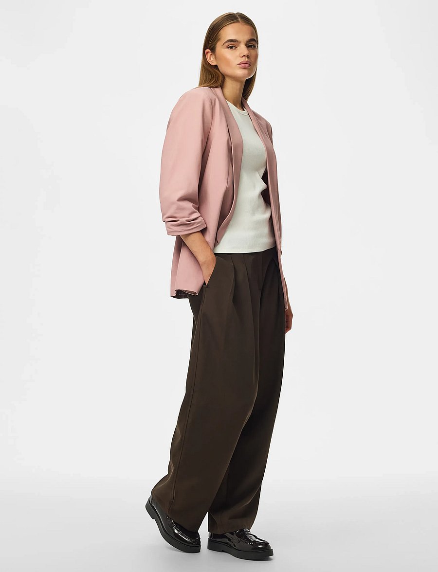Pieces - PCBOSELLA 3/4 BLAZER NOOS BC - enkelknäppta kavajer - woodrose - 4