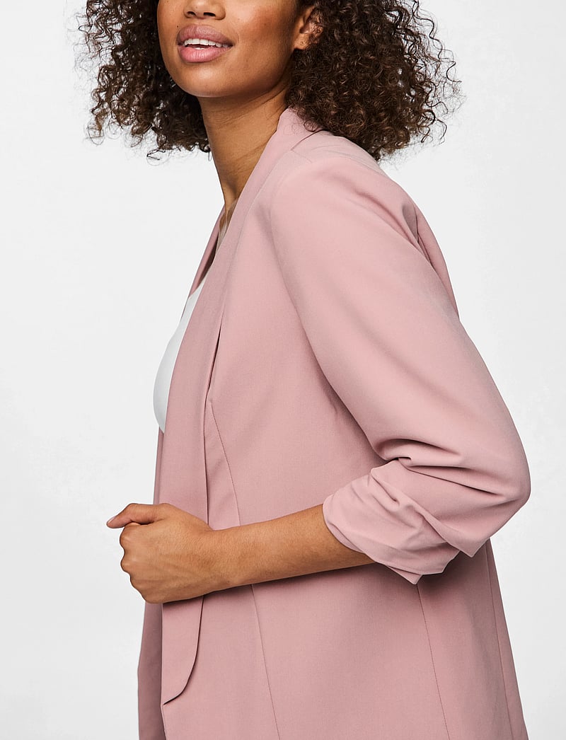 Pieces - PCBOSELLA 3/4 BLAZER NOOS BC - enkeltradede blazere - woodrose - 5