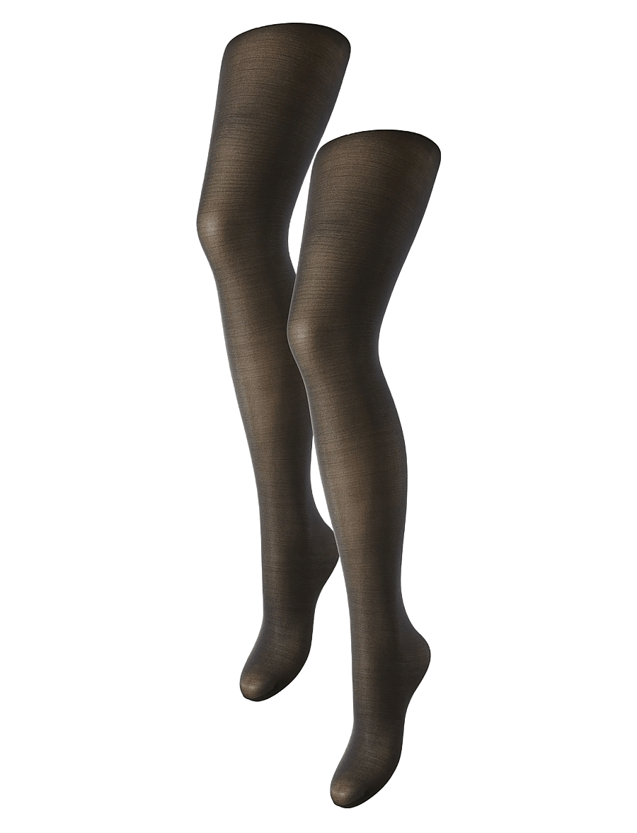 Pieces - PCNEW NIKOLINE 20 DEN 2 PACK TIGHTS NOOS - kousen - black - 1