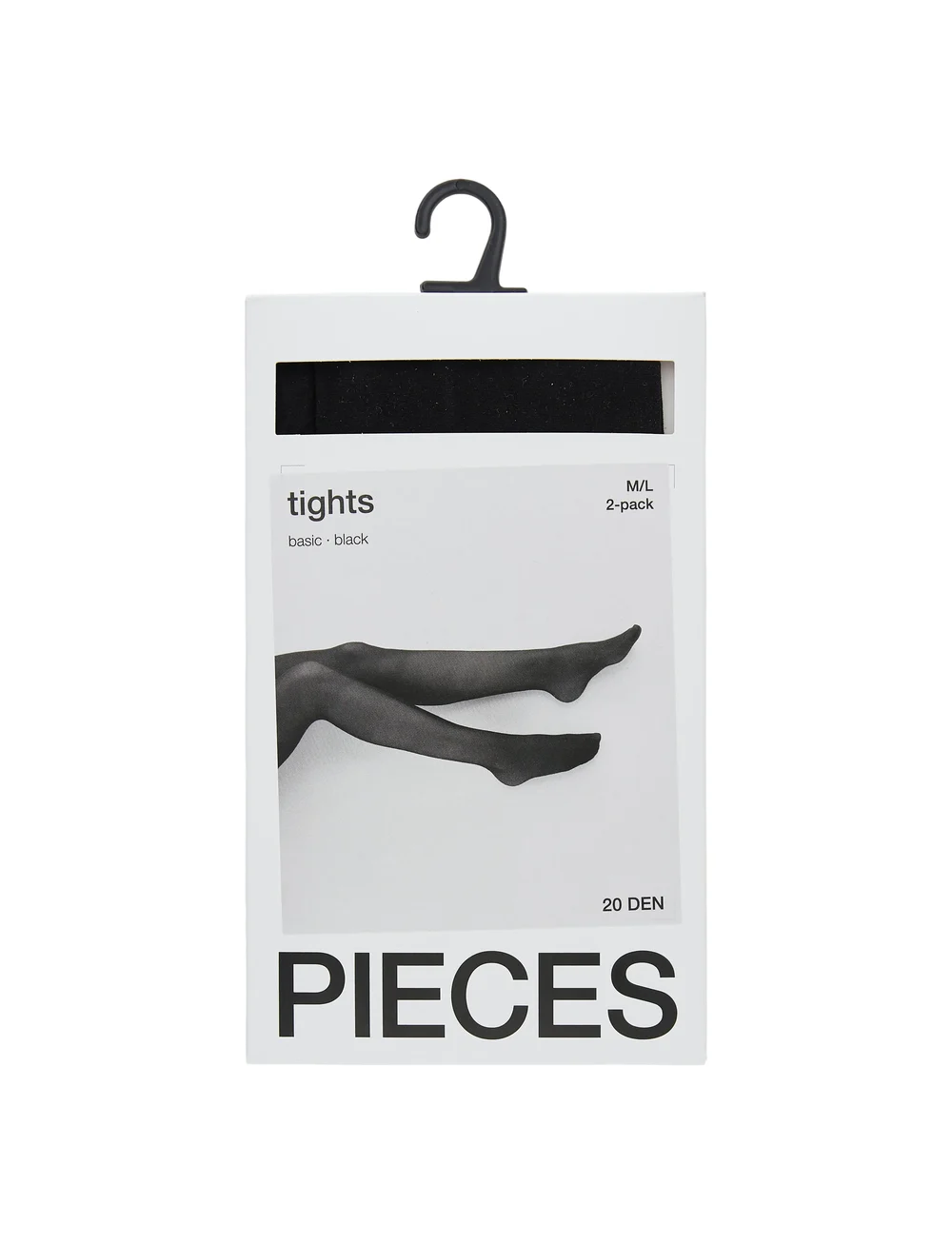 Pieces - PCNEW NIKOLINE 20 DEN 2 PACK TIGHTS NOOS - collants - black - 3