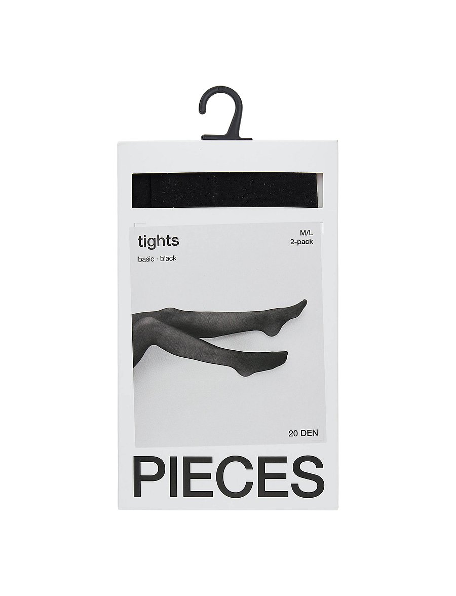 Pieces - PCNEW NIKOLINE 20 DEN 2 PACK TIGHTS NOOS - kousen - black - 3