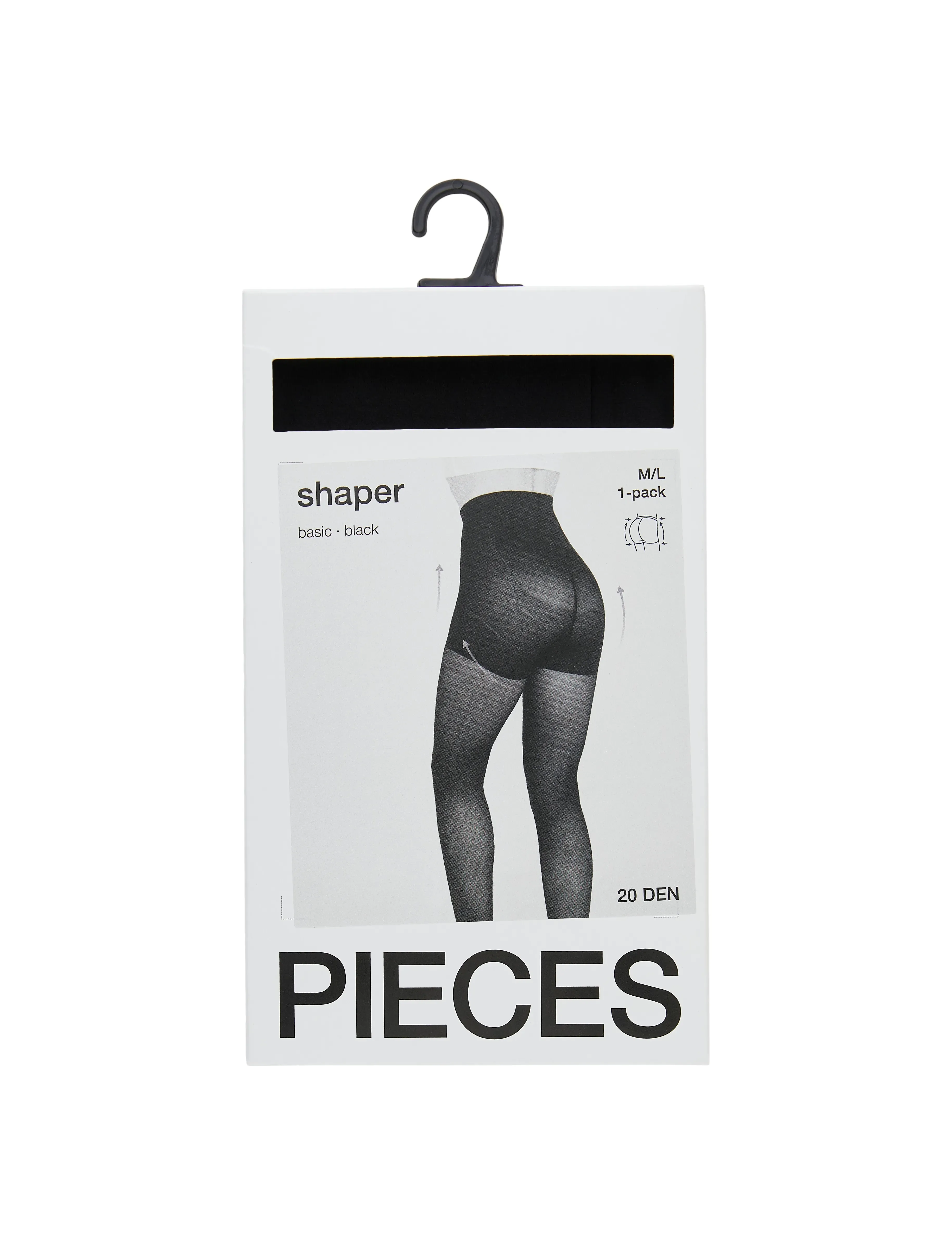 Pieces - PCSHAPER 20 DEN TIGHTS NOOS - special occasions - black - 4