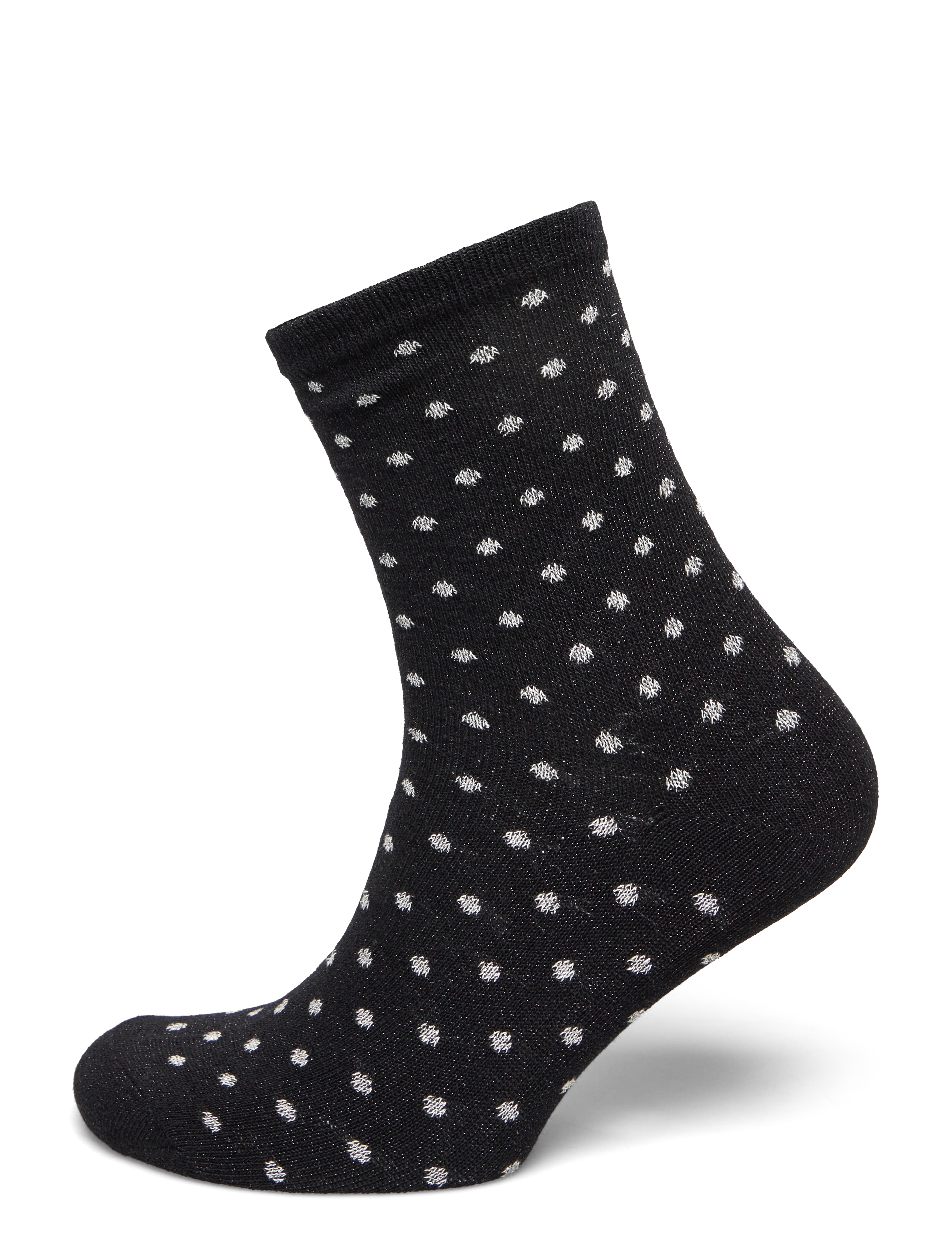 Pieces Pcsebby Glitter Long Pattern Noos Bc, Kvinder, Prikkede Sokker, Sort, Str: ONE SIZE