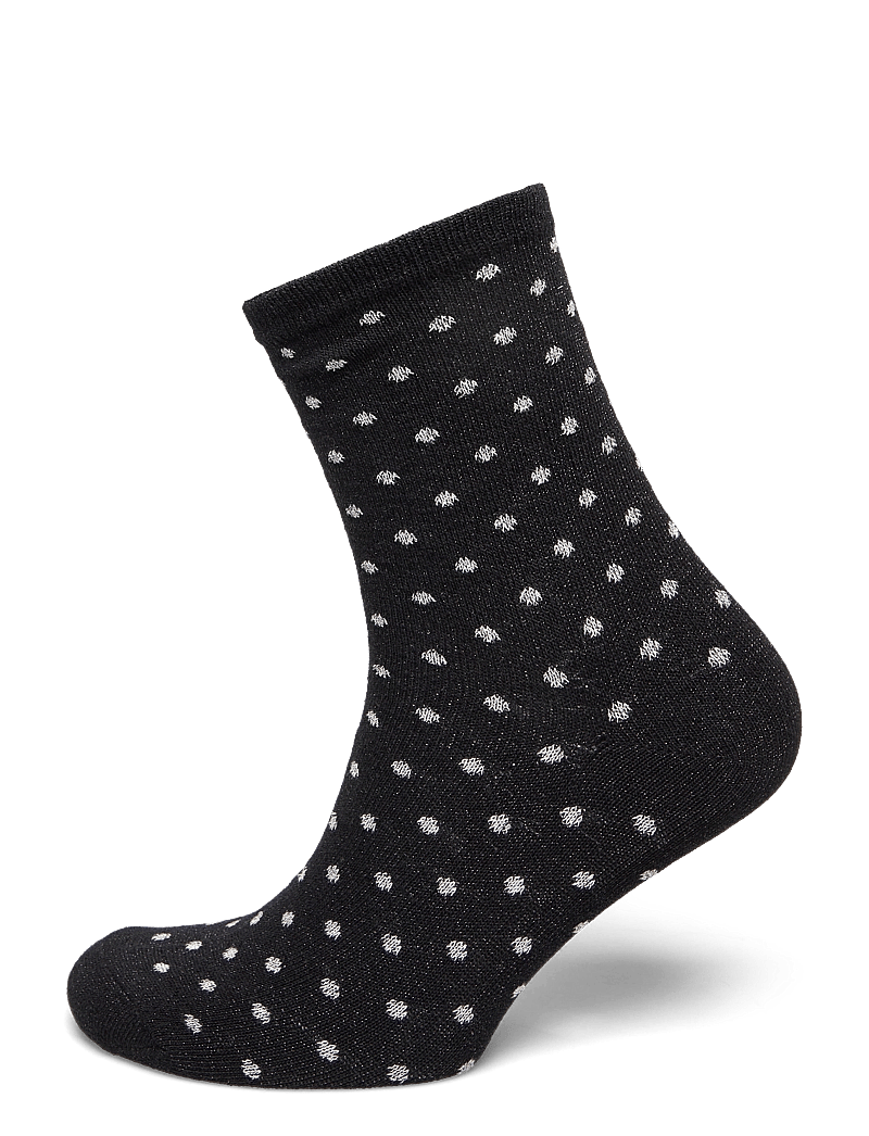 Pieces - PCSEBBY GLITTER LONG PATTERN NOOS BC - vanliga strumpor - black - 0