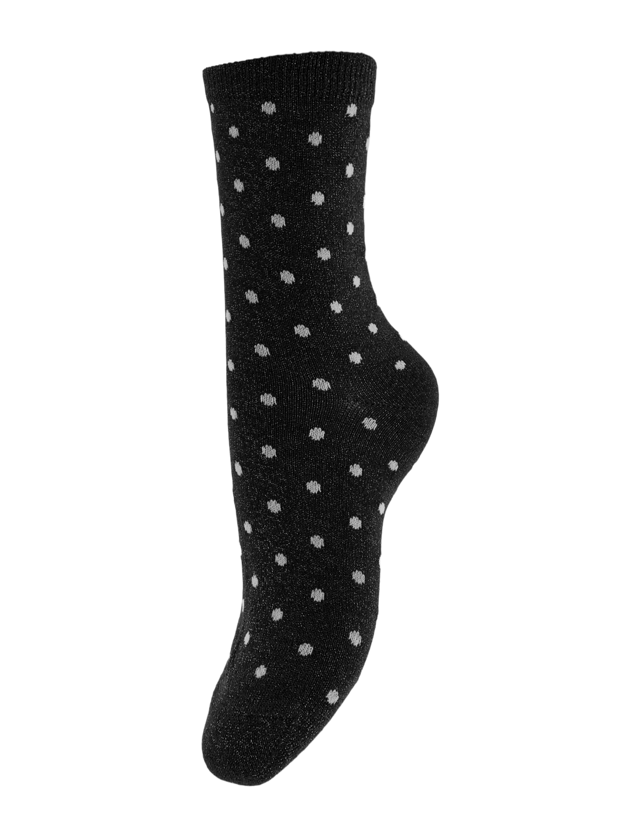 Pieces PCSEBBY GLITTER LONG PATTERN NOOS BC - Socken - BLACK / black