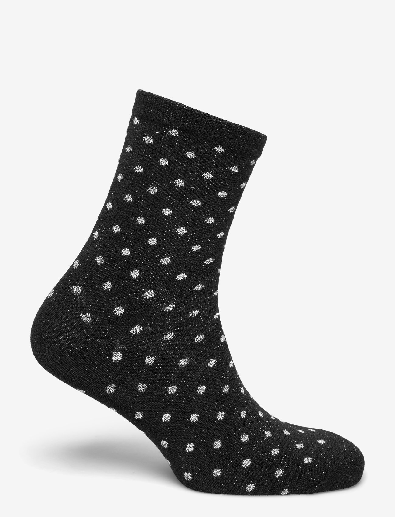 Pieces - PCSEBBY GLITTER LONG PATTERN NOOS BC - vanliga strumpor - black - 1