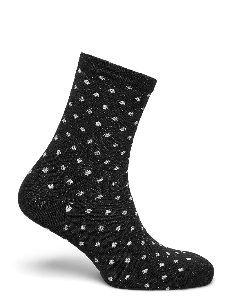 Pieces - PCSEBBY GLITTER LONG PATTERN NOOS BC - vanliga strumpor - black - 1