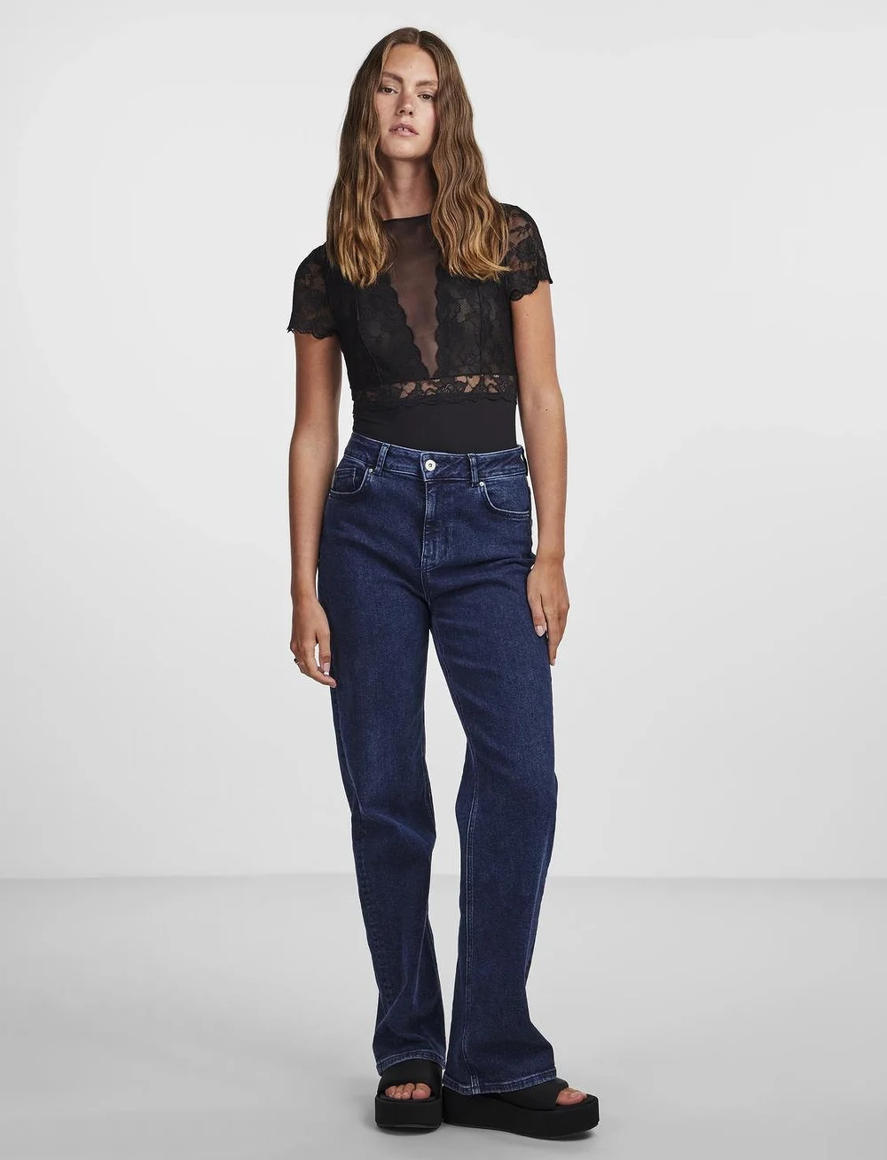 Pieces - PCSICCA SS BODYSTOCKING - erilised sündmused - black - 4