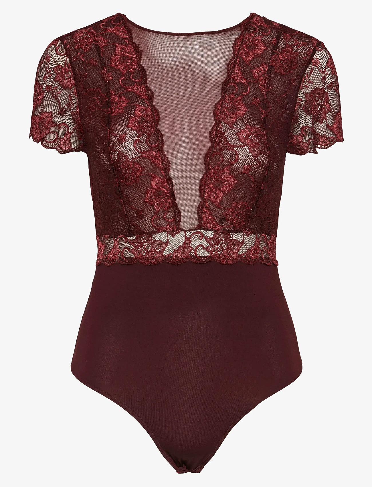 Pieces - PCSICCA SS BODYSTOCKING NOOS - kingitused alla 50€ - tawny port - 0