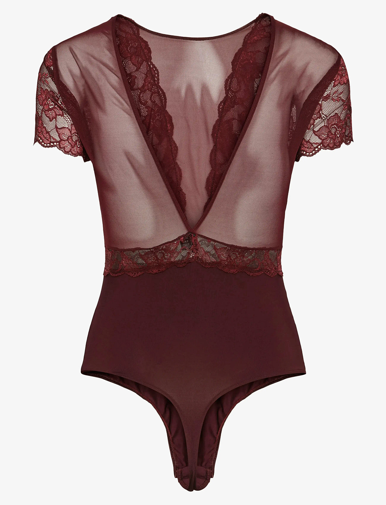 Pieces - PCSICCA SS BODYSTOCKING NOOS - kingitused alla 50€ - tawny port - 1