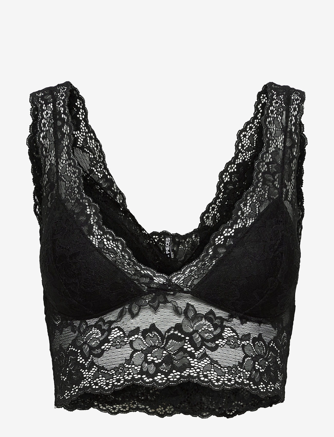 Pieces - PCLINA LACE BRA TOP - bralette - black - 1