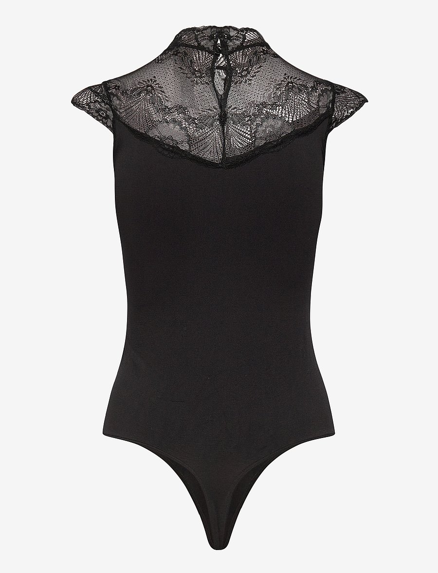 Pieces - PCNAYA BODYSTOCKING NOOS - special occasions - black - 2