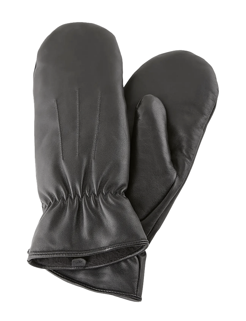 Pieces - PCNELLIE LEATHER MITTENS NOOS - rękawiczki z jednym palcem - black - 2