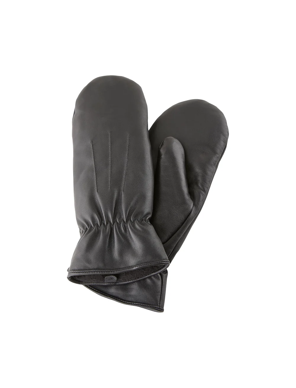 Pieces - PCNELLIE LEATHER MITTENS NOOS - mittens - black - 2