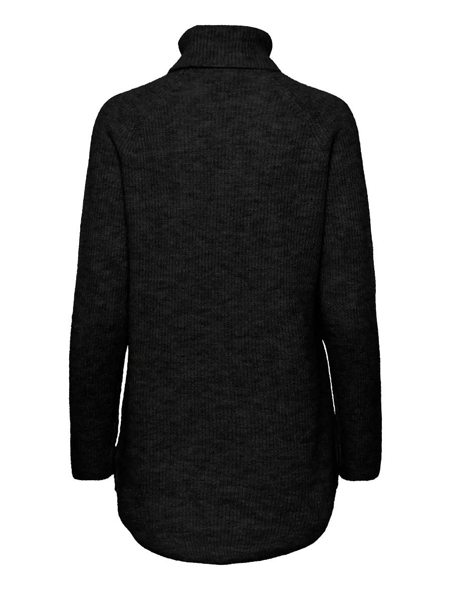 Pieces - PCELLEN LS LONG KNIT NOOS BC - pullover - black - 2