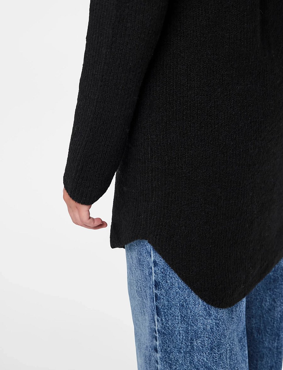 Pieces - PCELLEN LS LONG KNIT NOOS BC - pullover - black - 5