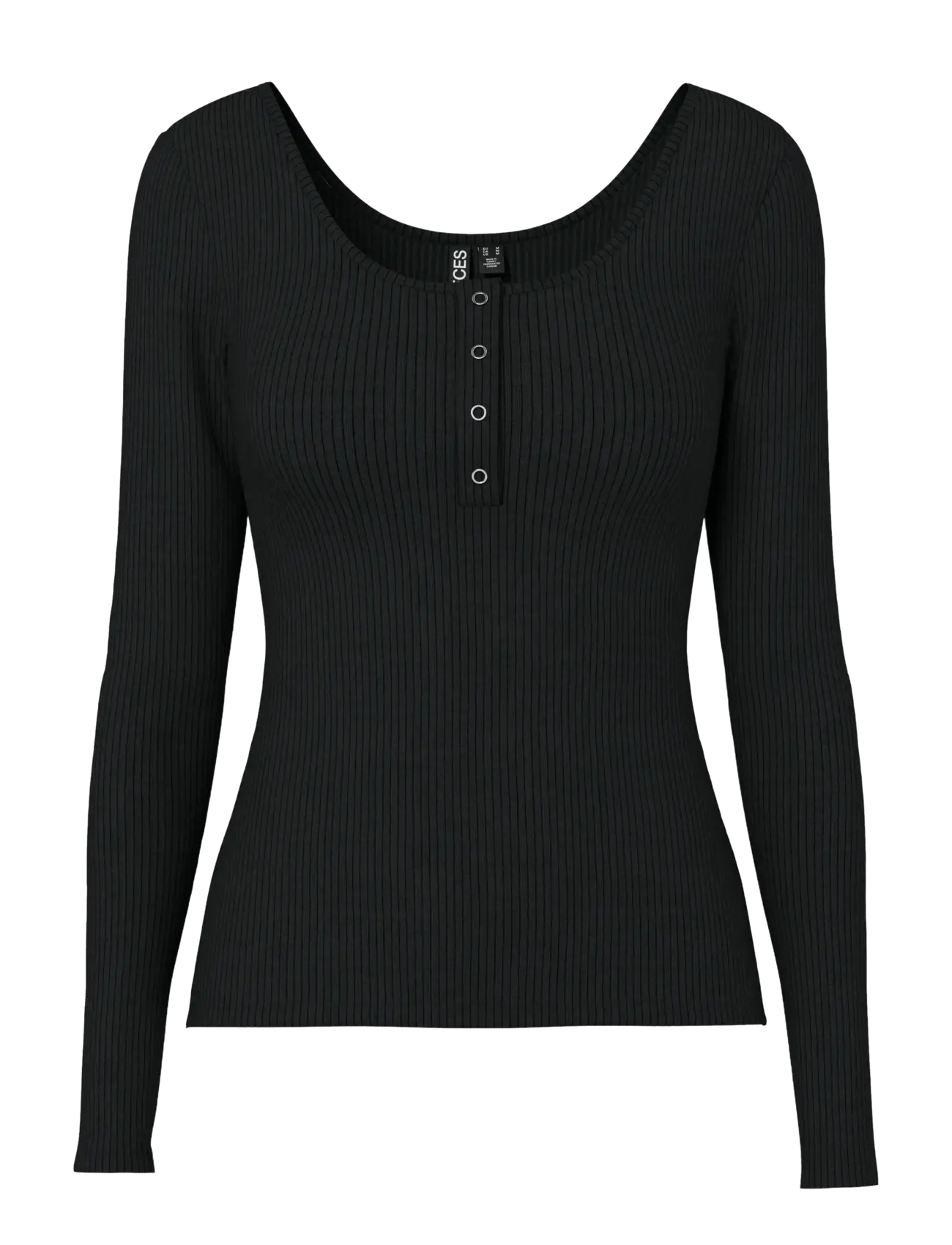 Pieces PCKITTE LS TOP JRS NOOS BC - Pieces - BLACK / black
