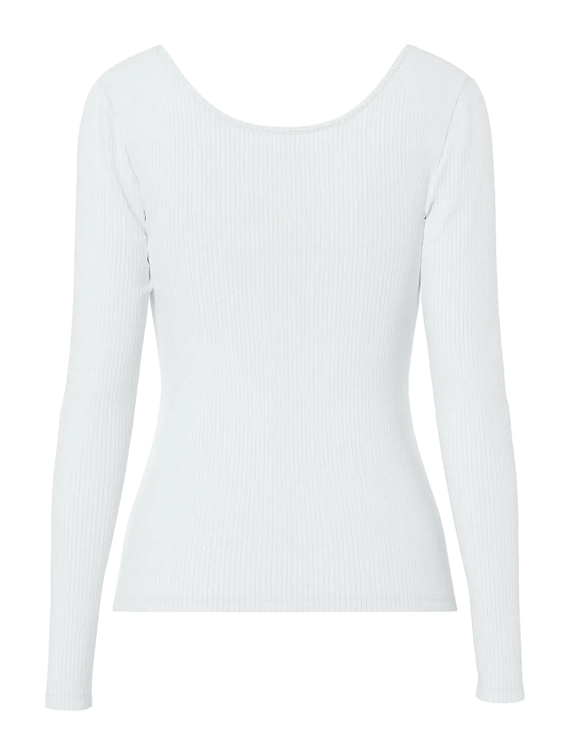 Pieces - PCKITTE LS TOP JRS NOOS BC - langärmlige tops - bright white - 2