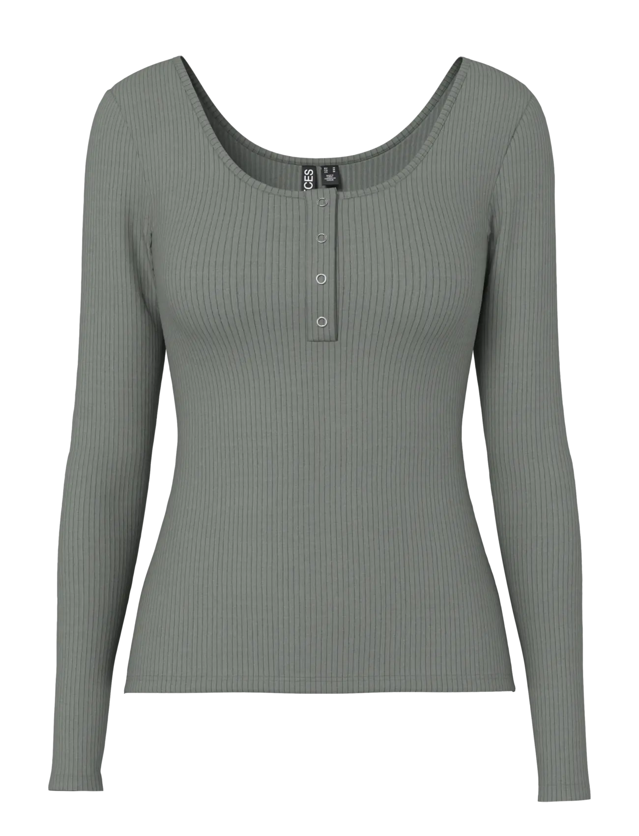 Pieces PCKITTE LS TOP JRS NOOS BC - Pieces - CASTOR GRAY / grey