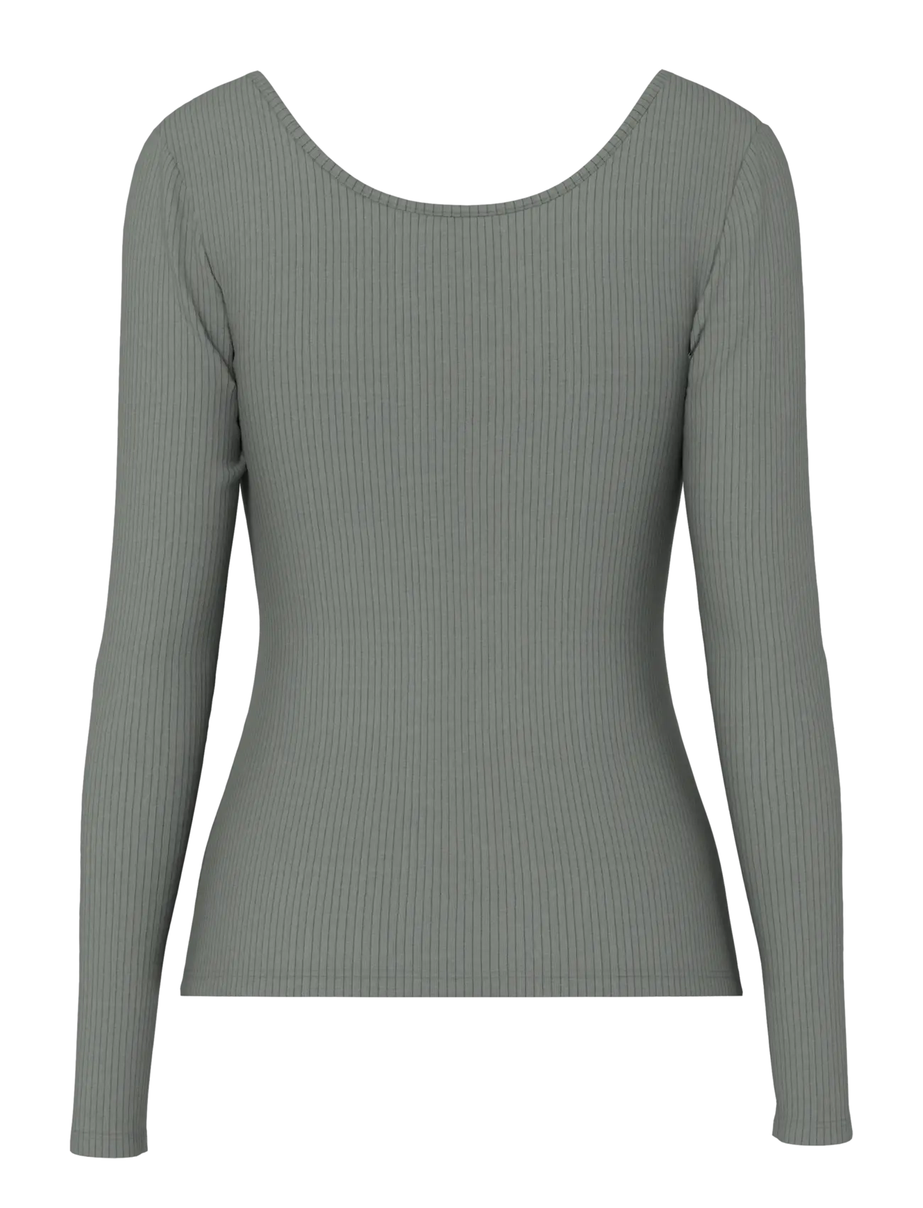 Pieces - PCKITTE LS TOP JRS NOOS BC - langærmede toppe - castor gray - 2