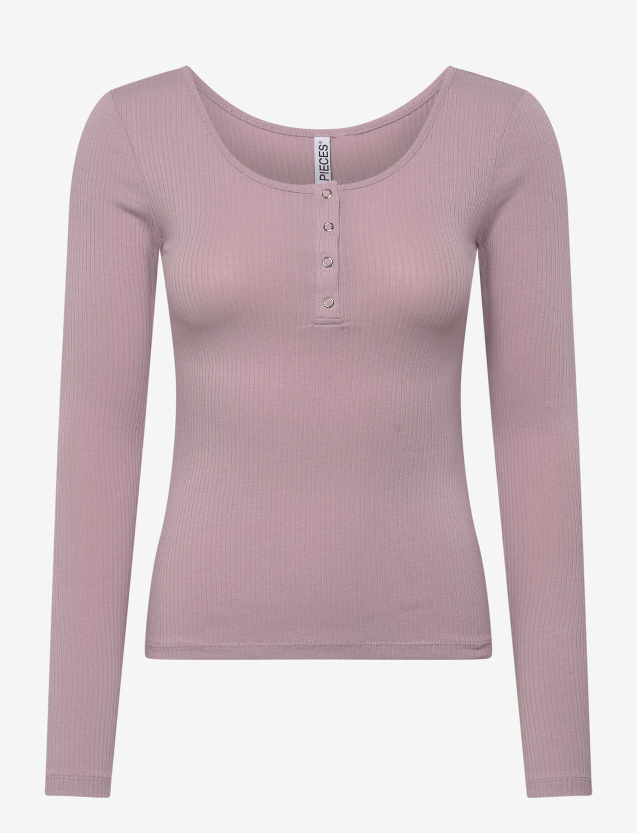 Pieces - PCKITTE LS TOP JRS NOOS BC - laveste priser - dawn pink - 0