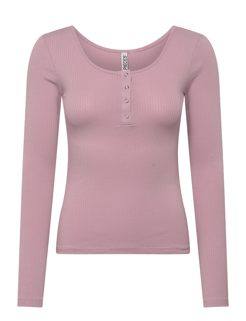 Pieces - PCKITTE LS TOP JRS NOOS BC - langärmlige tops - dawn pink - 0