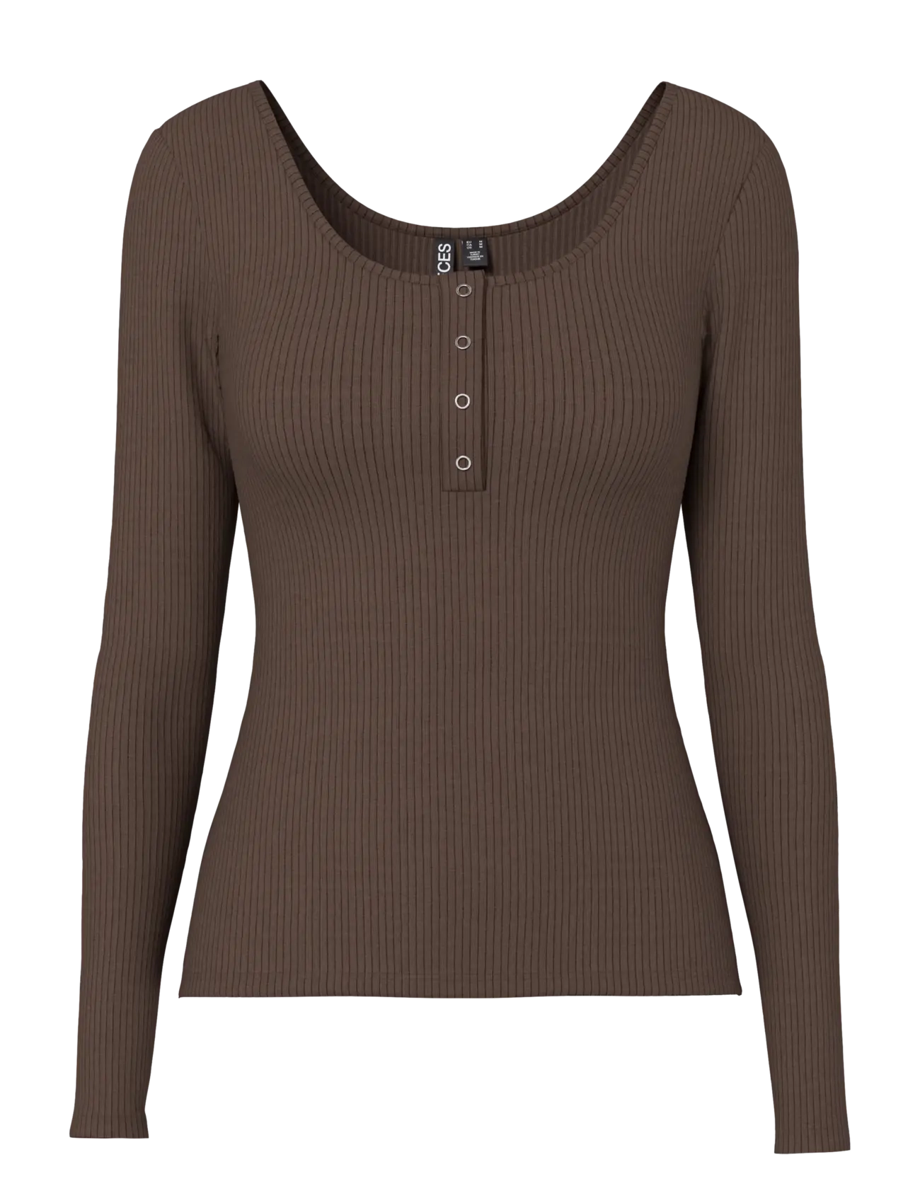Pieces PCKITTE LS TOP JRS NOOS BC - Transitional Layering - HOT FUDGE / brown