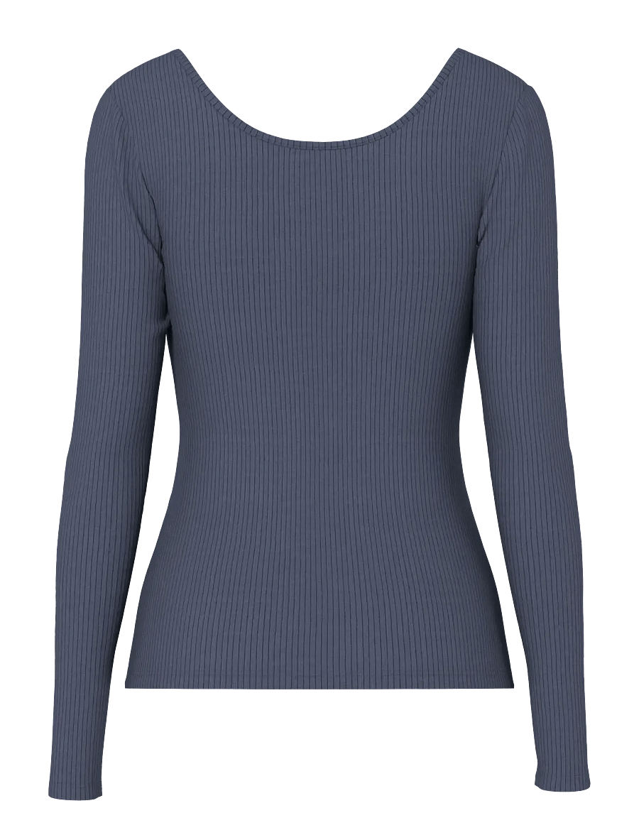 Pieces - PCKITTE LS TOP JRS NOOS BC - langärmlige tops - ombre blue - 2