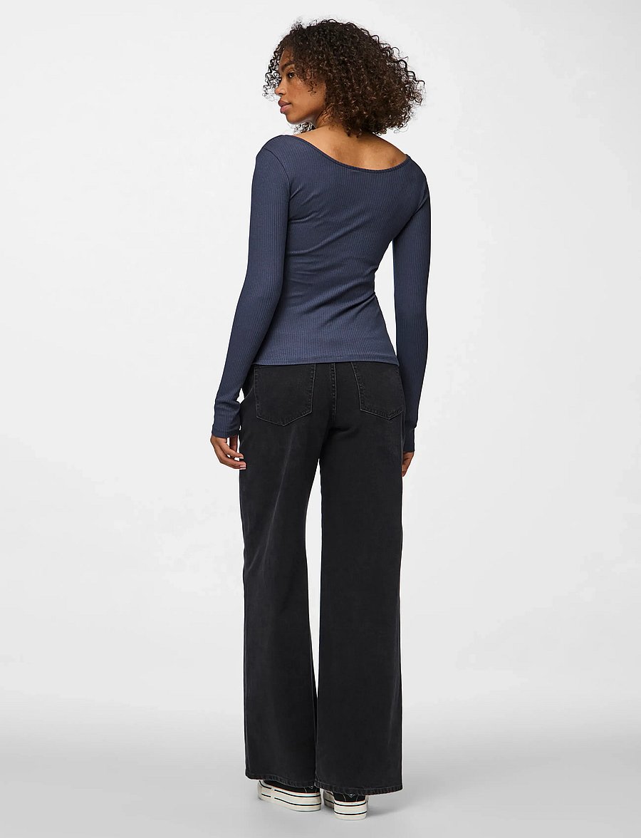 Pieces - PCKITTE LS TOP JRS NOOS BC - langärmlige tops - ombre blue - 3