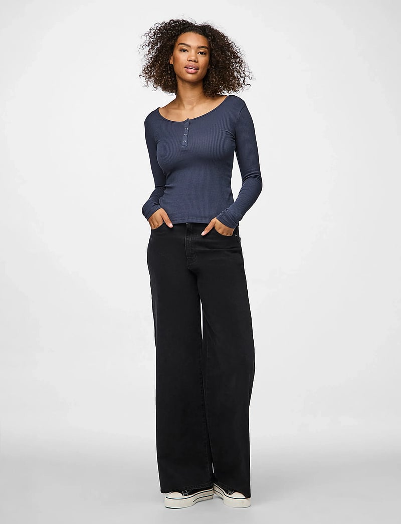 Pieces - PCKITTE LS TOP JRS NOOS BC - langärmlige tops - ombre blue - 4