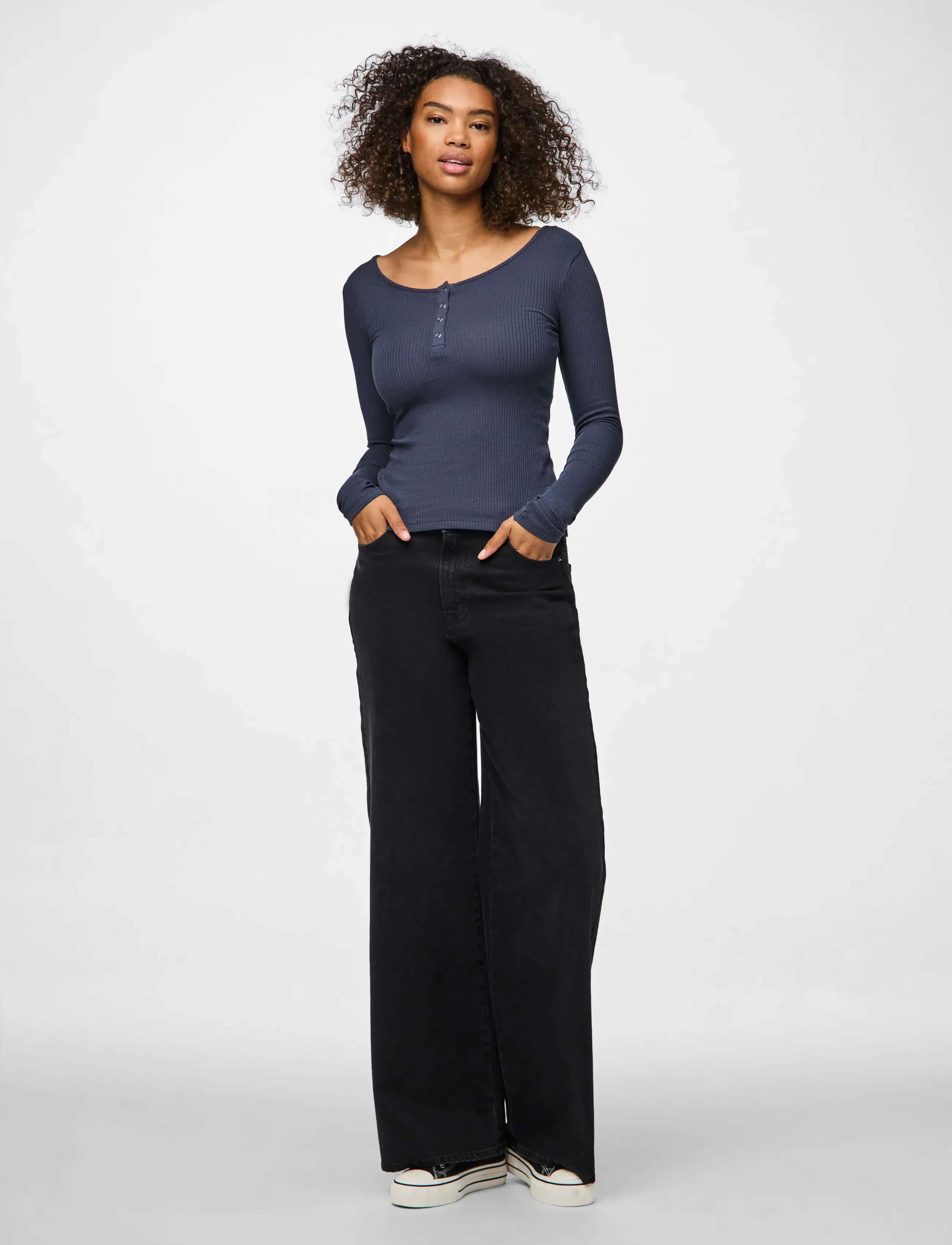 Pieces - PCKITTE LS TOP JRS NOOS BC - langærmede toppe - ombre blue - 4