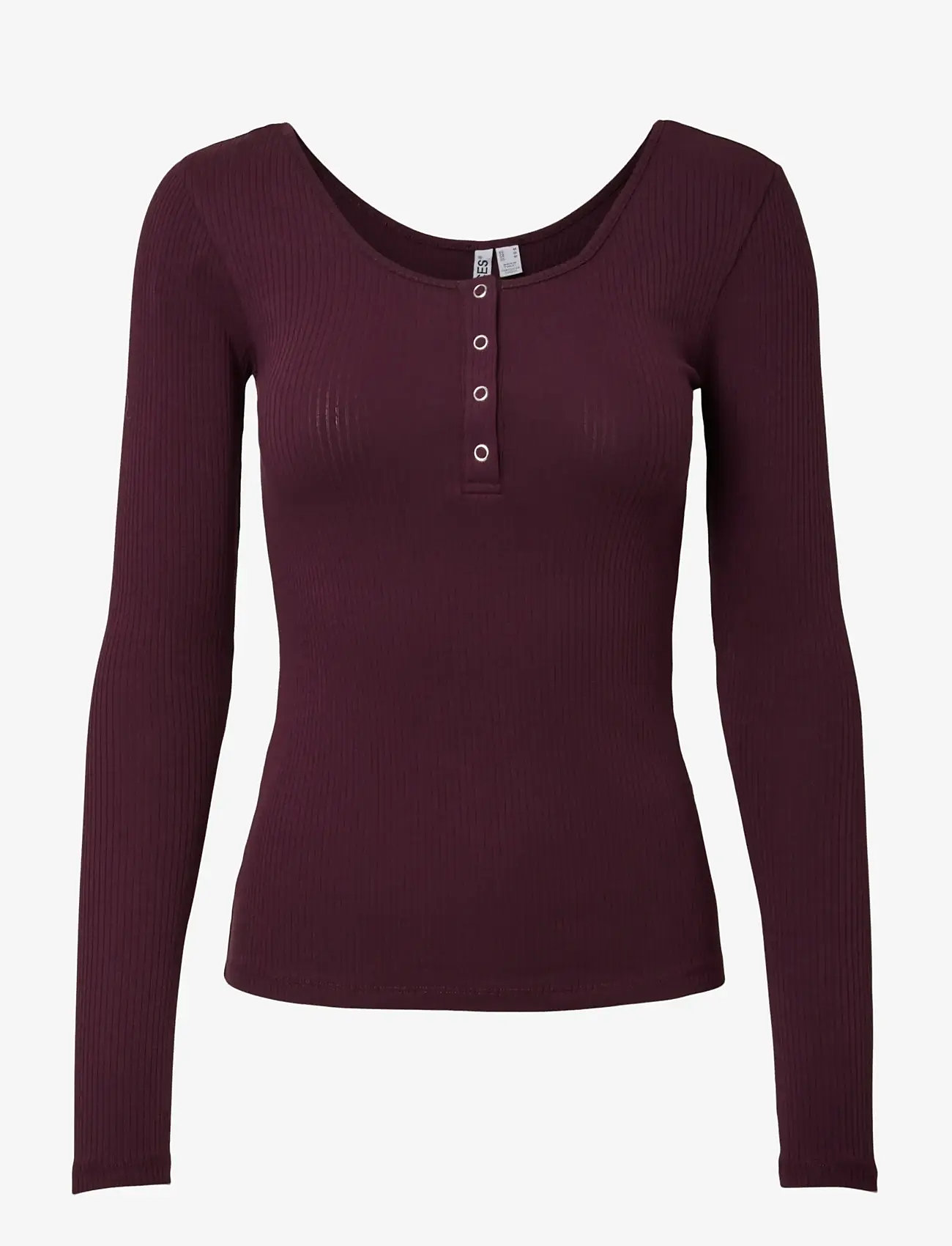 Pieces - PCKITTE LS TOP JRS NOOS BC - langærmede toppe - winetasting - 1