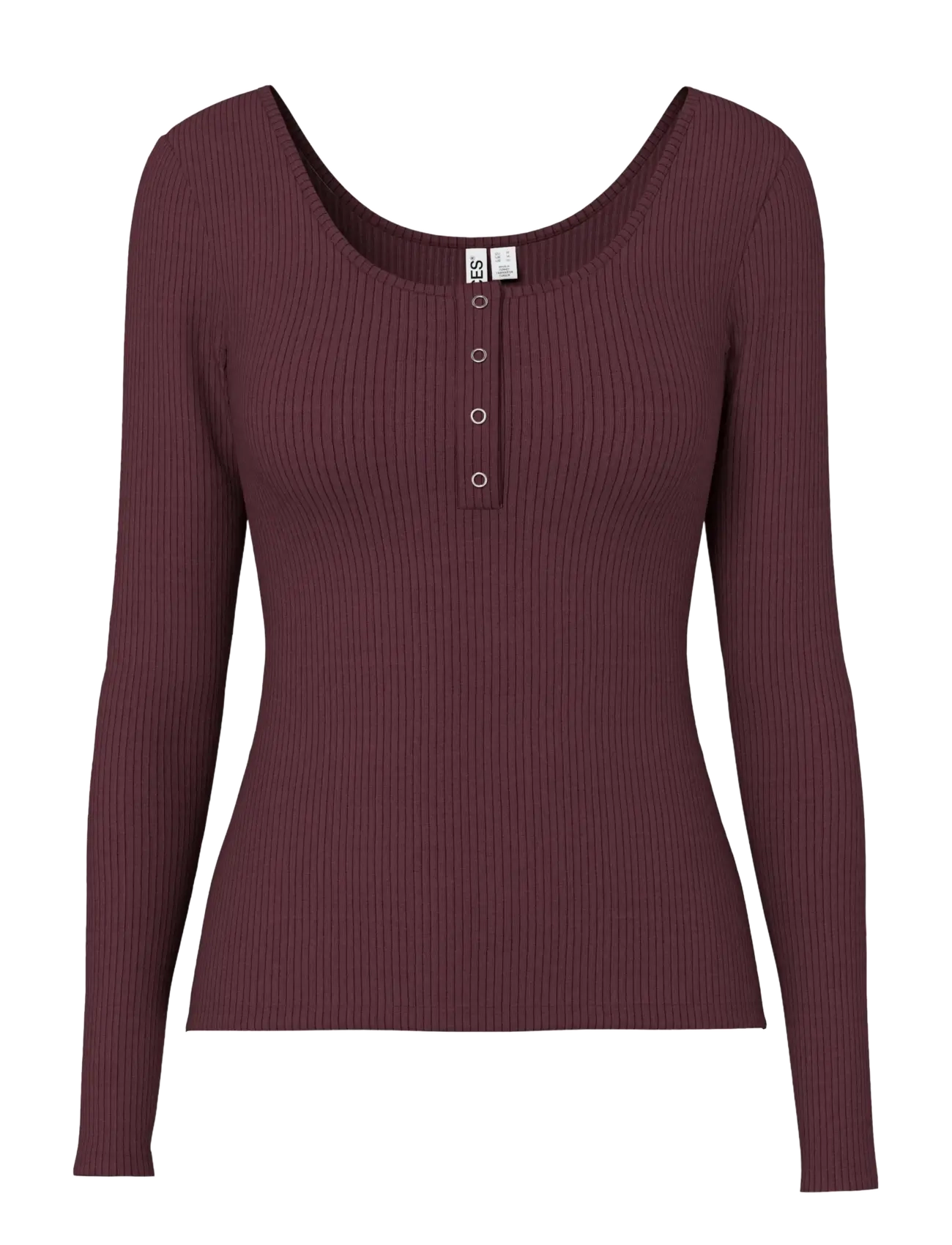 Pieces PCKITTE LS TOP JRS NOOS BC - Pieces - WINETASTING / burgundy